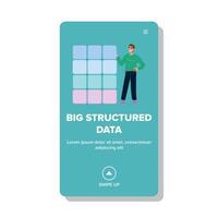 Struktur groß strukturiert Daten Vektor