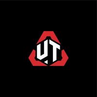 ut första logotyp esport team begrepp idéer vektor