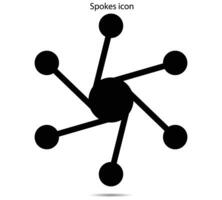 Speichen Symbol, Vektor Illustrator