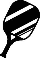 Vektor Pickleball Paddel Silhouette, Pickleball Verein und Symbole Vektor Illustration, Pickleball Paddel eben Vektor Symbol, hoch Qualität Vektor