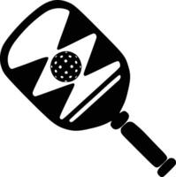 Vektor Pickleball Paddel Silhouette, Pickleball Verein und Symbole Vektor Illustration, Pickleball Paddel eben Vektor Symbol, hoch Qualität Vektor