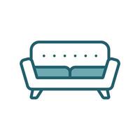 Sofa Symbol Vektor Design Vorlage im Weiß Hintergrund