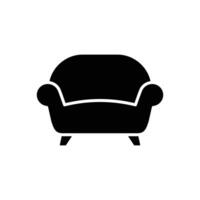 Sofa Symbol Vektor Design Vorlage im Weiß Hintergrund