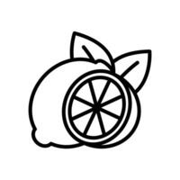 citron- ikon vektor design mall enkel och rena