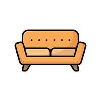 Sofa Symbol Vektor Design Vorlage im Weiß Hintergrund