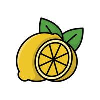 Zitrone Symbol Vektor Design Vorlage einfach und sauber
