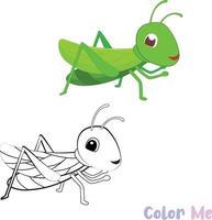 insekt barns Färg ark tryckbar vektor