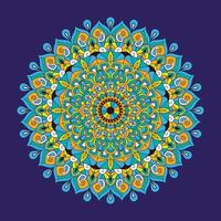 bunt Blumen- Mandala Design dekorativ Vektor