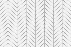 Weiß Chevron Fliese nahtlos Muster. Küche Backsplash oder Badezimmer Fußboden Zickzack- Textur. Stein oder Keramik Backstein Mauer Hintergrund. Außen oder Innere Dekoration vektor