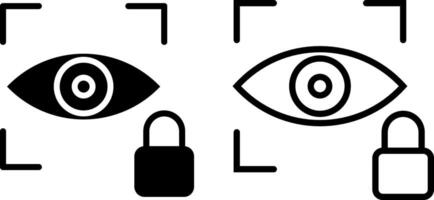 Auge sperren Symbol, Zeichen, oder Symbol im Glyphe und Linie Stil isoliert auf transparent Hintergrund. Vektor Illustration