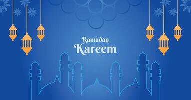 Ramadan kareem editierbar Sozial Medien Banner Design Vorlage vektor