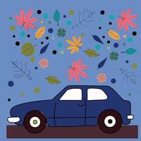 Spaß Auto Illustration Design zum Kinder vektor