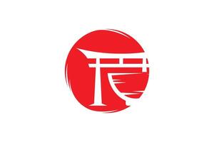 japanisch Essen Logo Design mit modern Konzept vektor