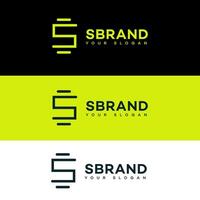 s Brief Logo Vektor Design Symbol Marke Identität Zeichen Symbol