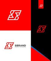 s Brief Logo Vektor Design Symbol Marke Identität Zeichen Symbol