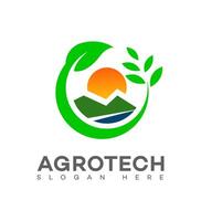 Agro Technik Logo Symbol Marke Identität Zeichen Symbol vektor