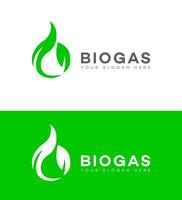 biogas logotyp ikon varumärke identitet tecken symbol vektor