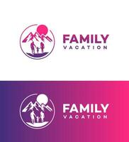 familj semester logotyp ikon varumärke identitet tecken symbol vektor