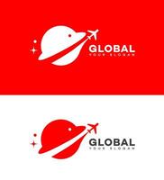 global resa logotyp ikon varumärke identitet tecken symbol vektor