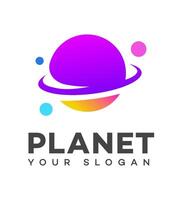 planet logotyp ikon varumärke identitet tecken symbol vektor