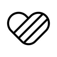 svart hjärta ikon vektor symbol design illustration