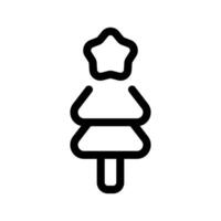 jul träd ikon vektor symbol design illustration