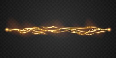 Blitz Licht bewirken Hintergrund realistisch Blitz mit Blitz elektrisch Explosion Vektor Illustration