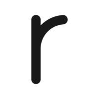 r Brief Symbol Vektor