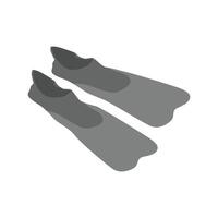 Schwimmen Tauchen Schuhe Symbol vektor