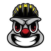 Clown Fahrrad Helm vektor