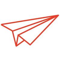 enkel design papper plan origami vektor illustration
