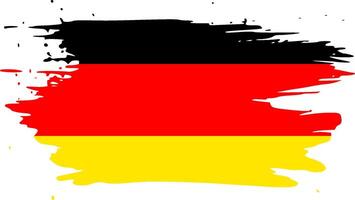 flagga av Tyskland. vektor illustration på vit bakgrund. skön borsta slag. abstrakt begrepp. element för design.