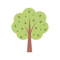 süß Baum. Vektor Illustration isoliert auf Weiß Hintergrund.