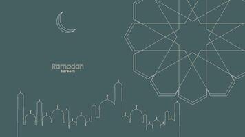 Ramadan kareem Vektor Illustration, Ramadan Urlaub Feier Hintergrund, isoliert im Grün