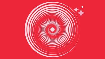 abstrakt spiral prickad virvel stil brådskande karaktär röd rosa Färg bakgrund. vektor