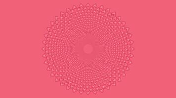 abstrakt spiral rosa och röd kärlek kvinnors dag bakgrund i röd vektor