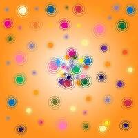 abstrakt bakgrund med cirklar, flerfärgad, sömlös mönster. vektor