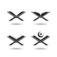 einstellen von al Koran Logo Vektor, islamisch Logo Vektor Illustration, und Buch Logo Vektor