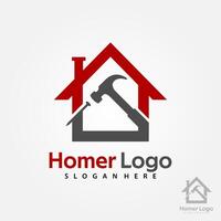 Zuhause Konstruktion Logo Design Vorlage. Haus Gebäude Geschäft Logo Vorlage vektor