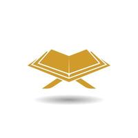 al Koran Logo Vektor, islamisch Logo Vektor Illustration, und Buch Logo Vektor