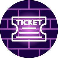 Ticket kreatives Icon-Design vektor