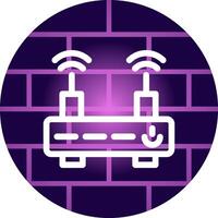 WLAN-Router kreatives Icon-Design vektor