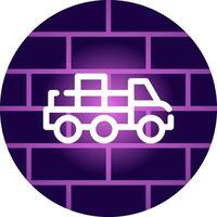 Mover Truck kreatives Icon-Design vektor