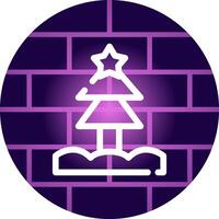 Weihnachtsbaum kreatives Icon-Design vektor