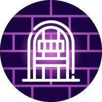 Dungeon kreatives Icon-Design vektor