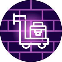 Trolley kreatives Icon-Design vektor