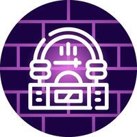 Jukebox kreatives Icon-Design vektor