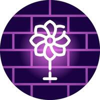 kreatives Icon-Design mit Blumen vektor