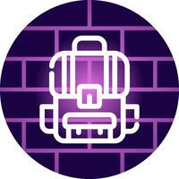 Rucksack kreatives Icon-Design vektor