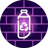 Wasserflasche kreatives Icon-Design vektor